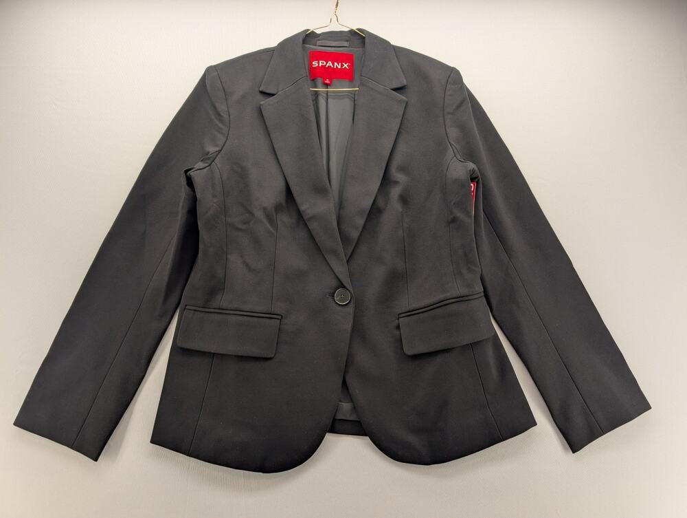 NWT Spanx Ponte Tailored Blazer in Classic Black size Medium Regular